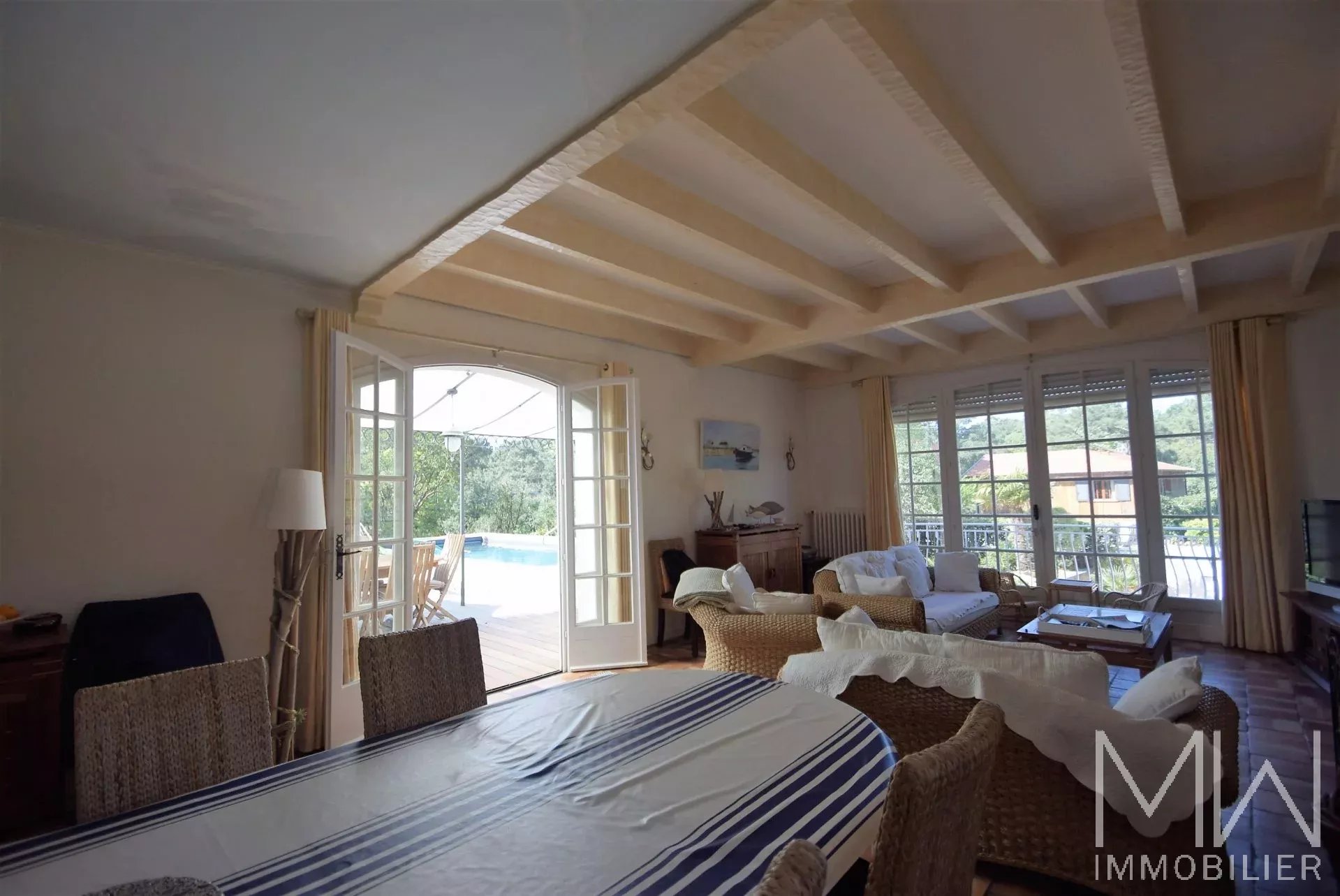 VILLA AVEC PISCINE – CAP FERRET – 8 COUCHAGES