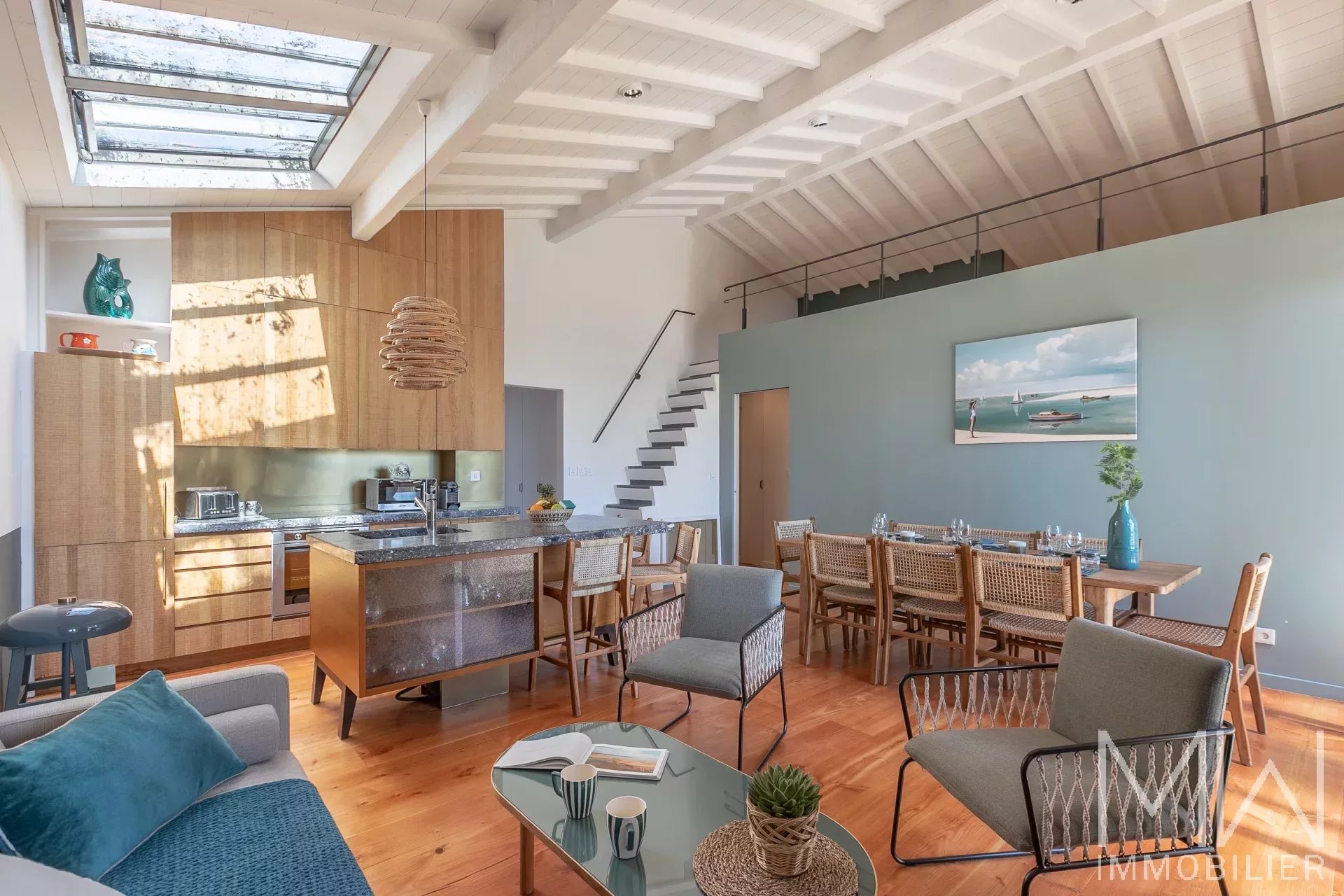VILLA DE CHARME EN 1ERE LIGNE – QUARTIER DES 44HA – CAP FERRET – 8 COUCHAGES