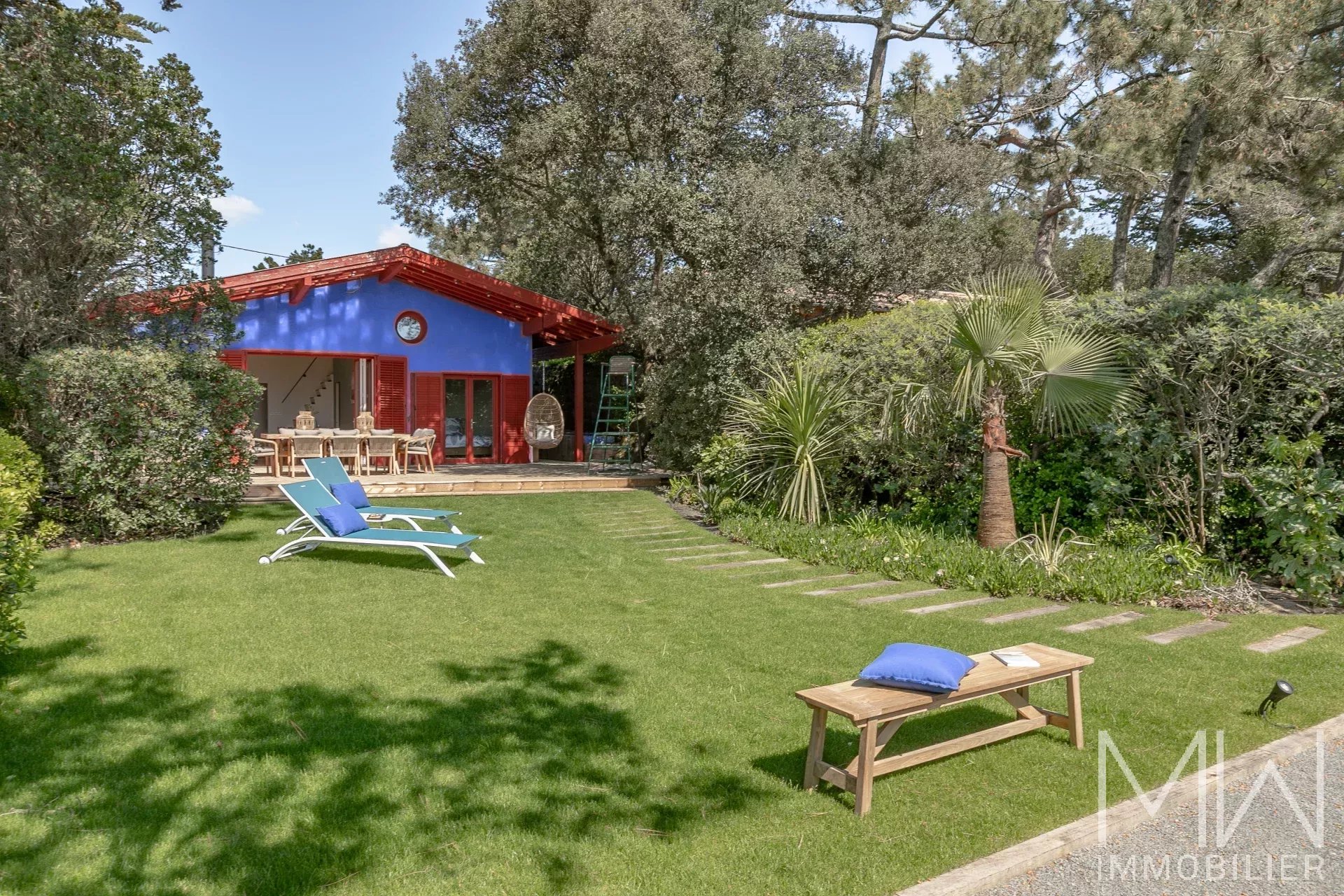VILLA DE CHARME EN 1ERE LIGNE – QUARTIER DES 44HA – CAP FERRET – 8 COUCHAGES