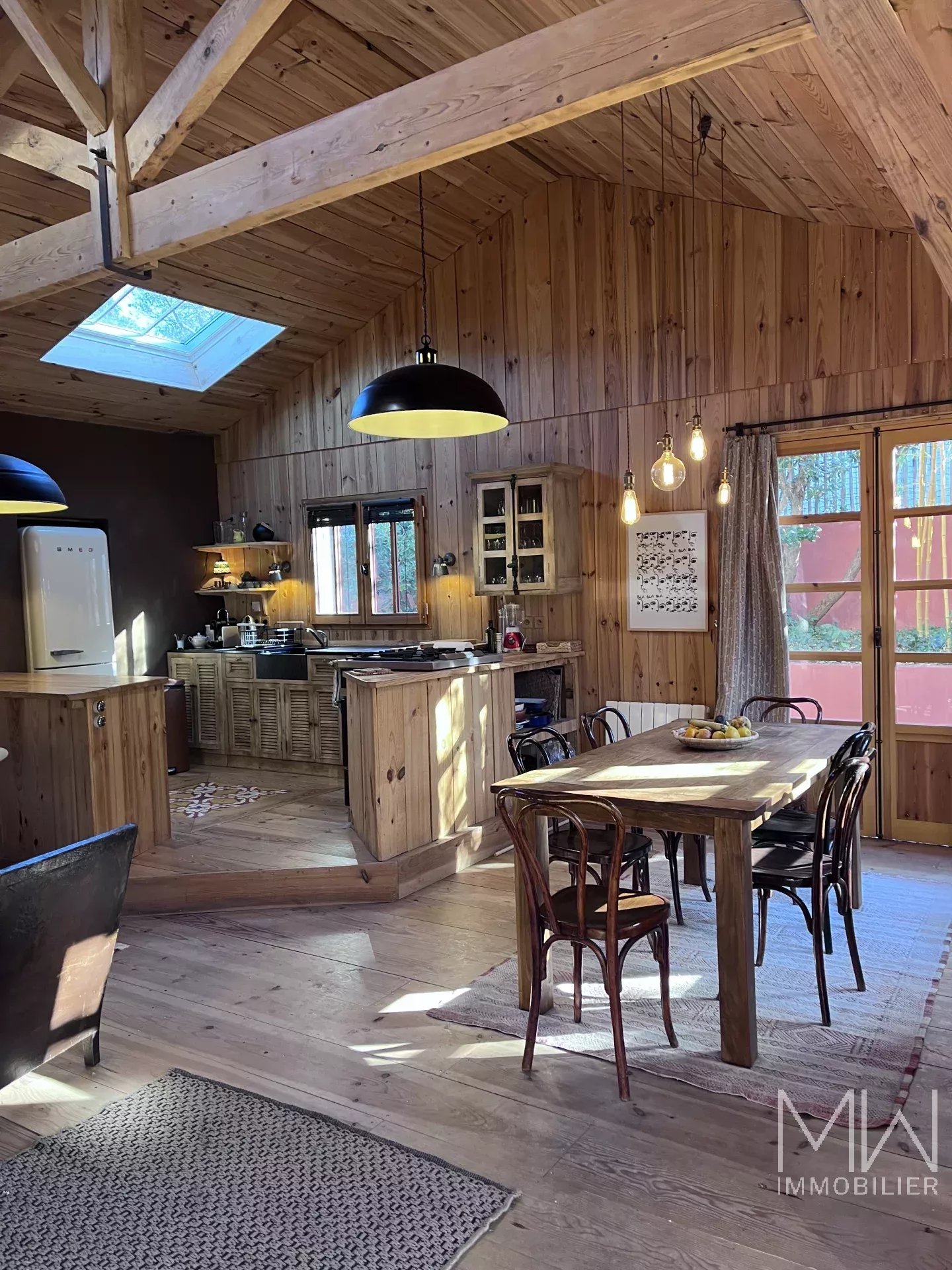 JOLIE VILLA BOIS EN BORDURE DES 44 HECTARES – CAP FERRET – 10 COUCHAGES