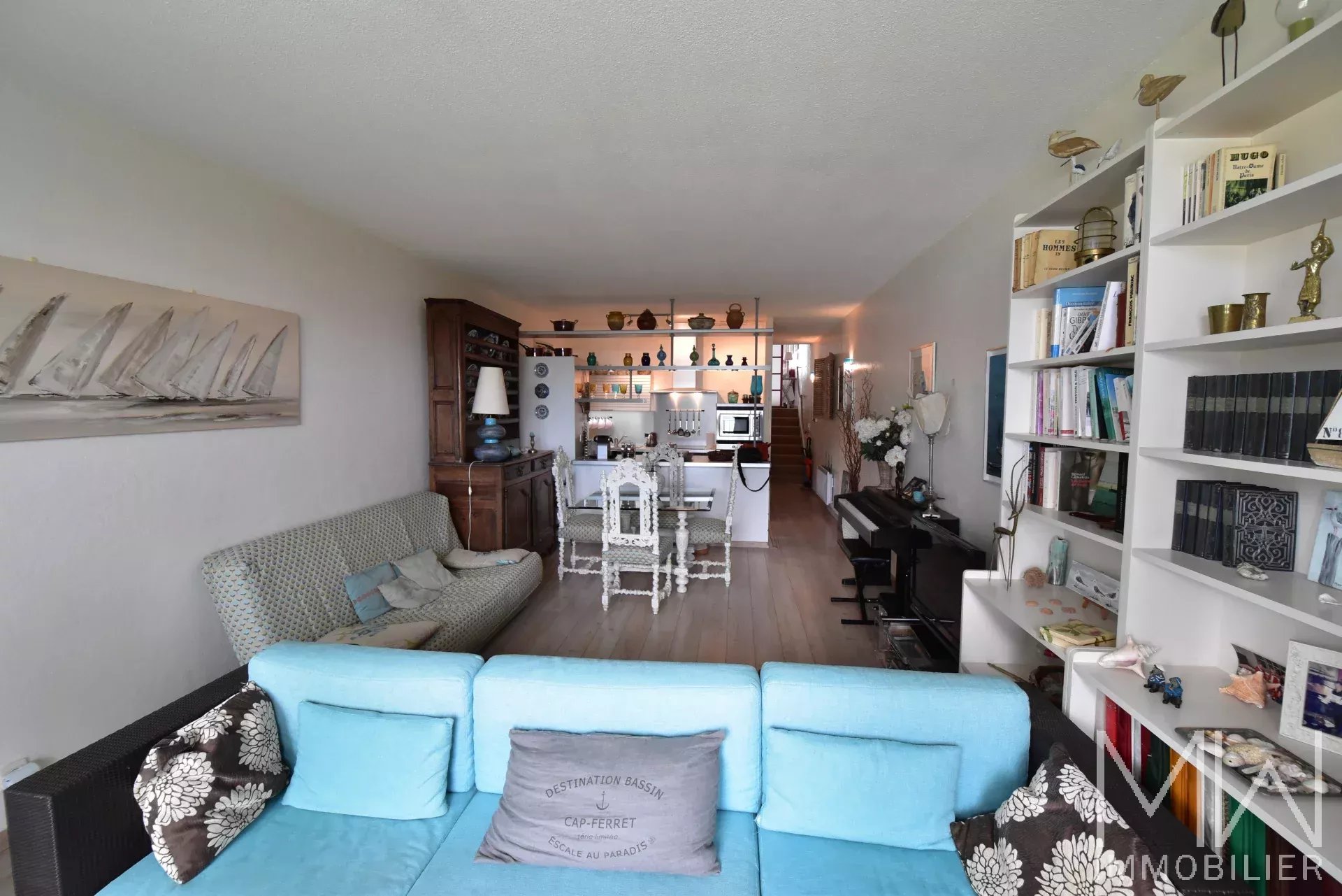 JOLI APPARTEMENT EN 1ERE LIGNE DU BASSIN – LA VIGNE -6 COUCHAGES
