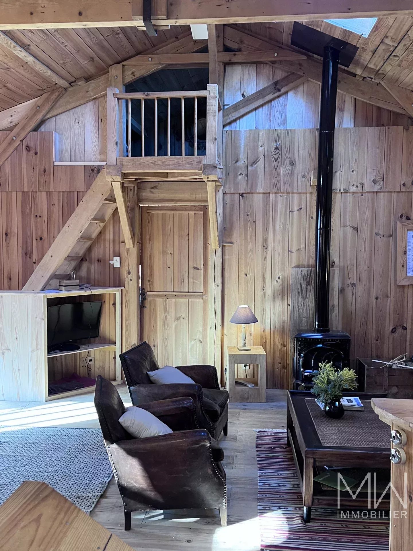 JOLIE VILLA BOIS EN BORDURE DES 44 HECTARES – CAP FERRET – 10 COUCHAGES