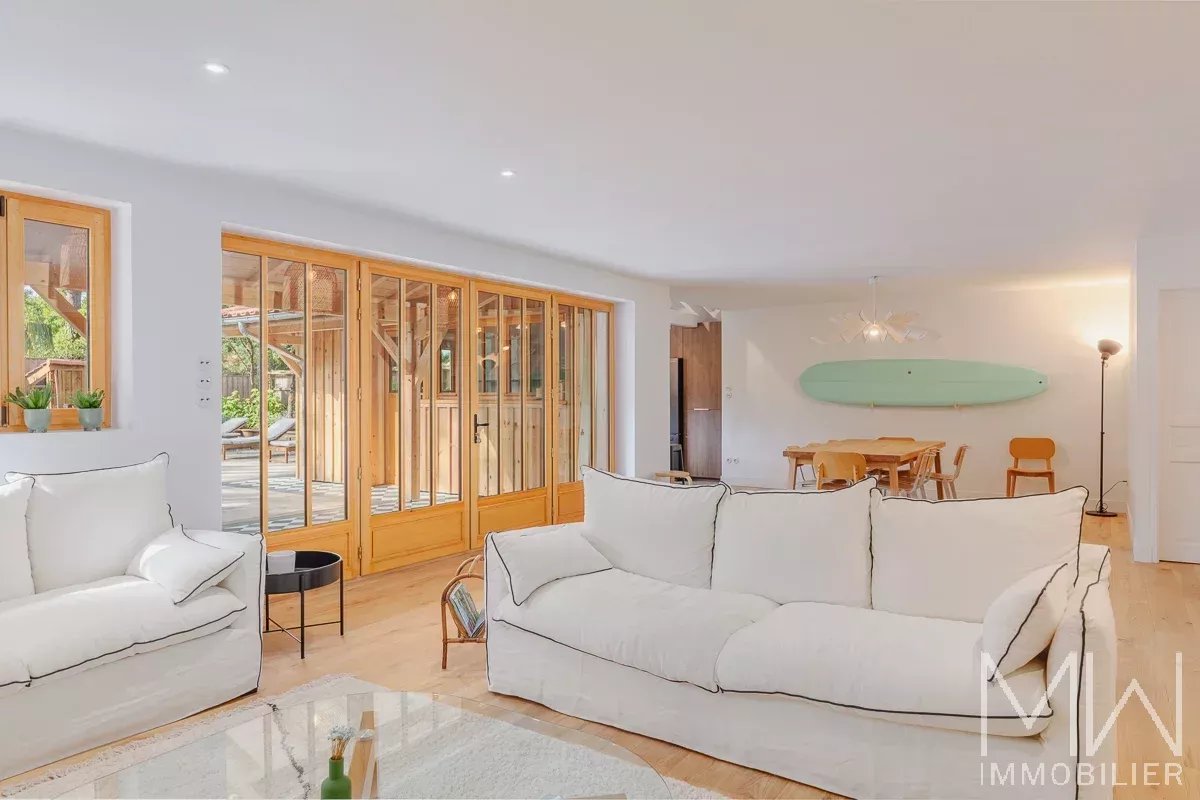 VILLA BOIS AVEC PISCINE – PETIT PIQUEY – 12 COUCHAGES