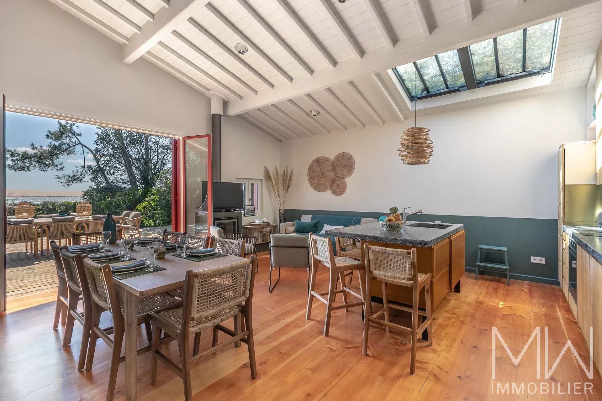 VILLA DE CHARME EN 1ERE LIGNE – QUARTIER DES 44HA – CAP FERRET – 8 COUCHAGES