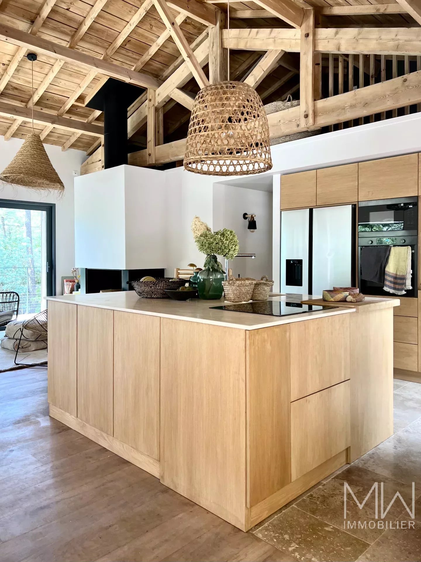 BELLE VILLA BOIS AU COEUR DU CAP FERRET – 14 COUCHAGES