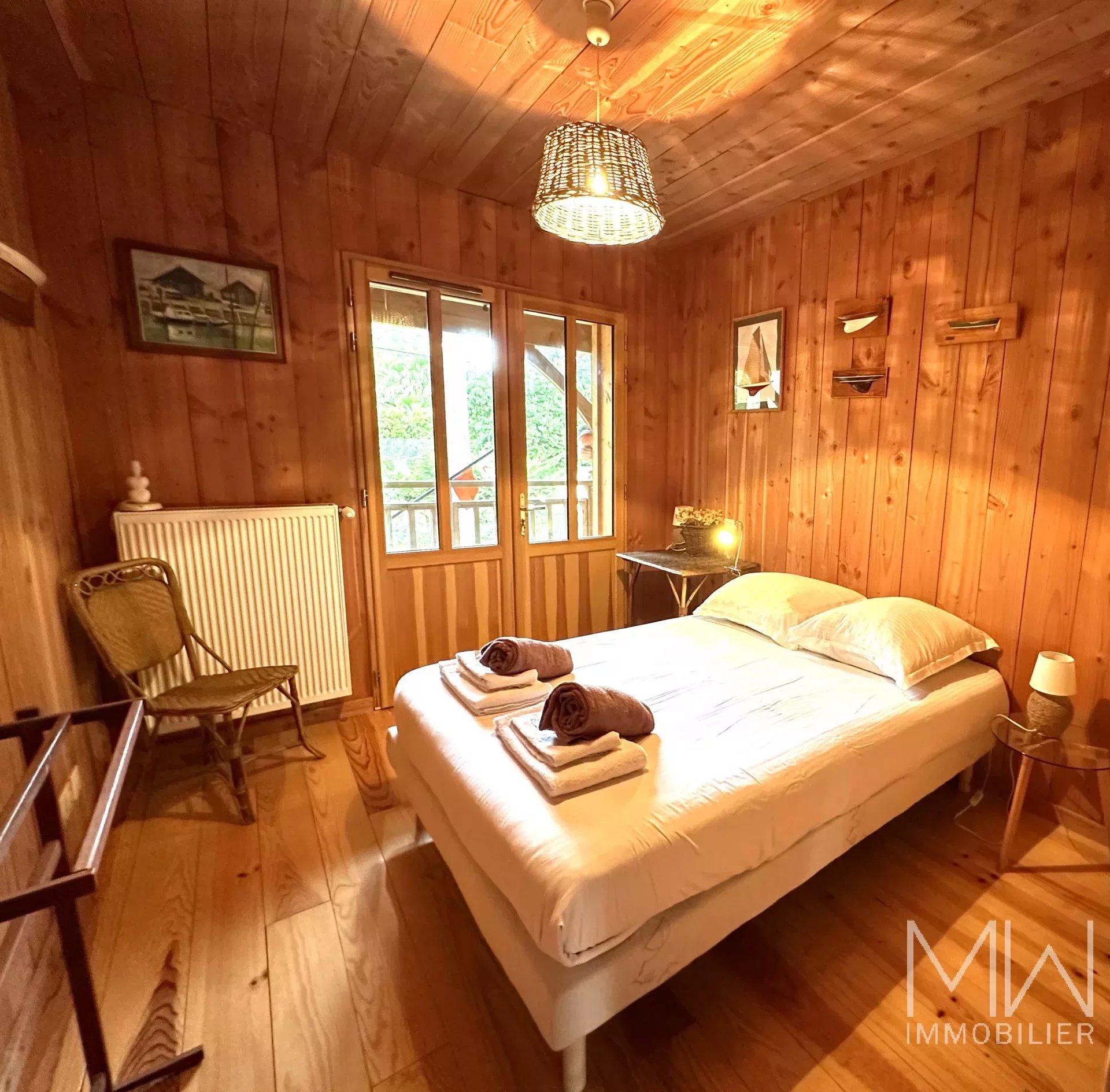 VILLA BOIS AVEC PISCINE – CAP FERRET – 8 COUCHAGES