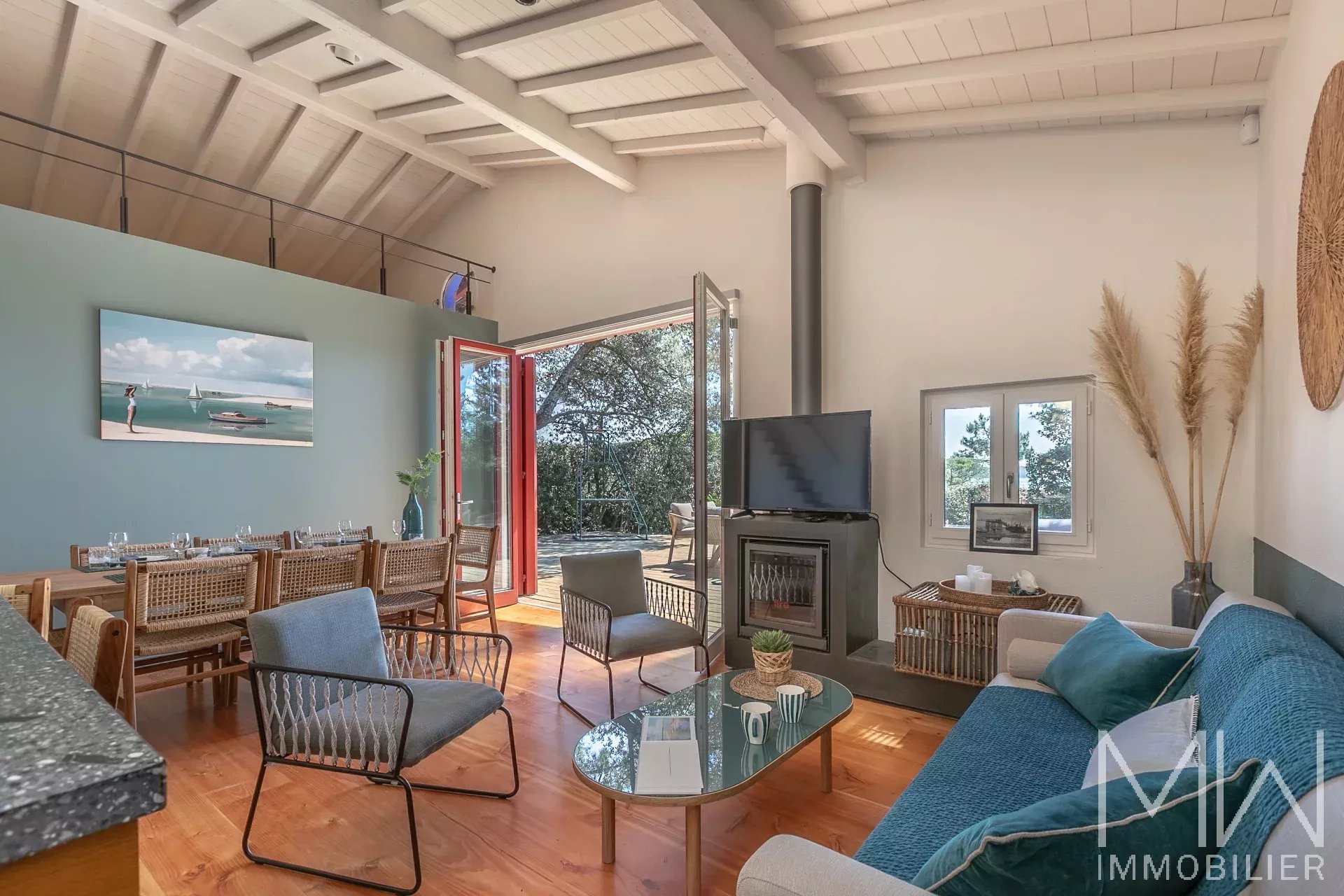 VILLA DE CHARME EN 1ERE LIGNE – QUARTIER DES 44HA – CAP FERRET – 8 COUCHAGES