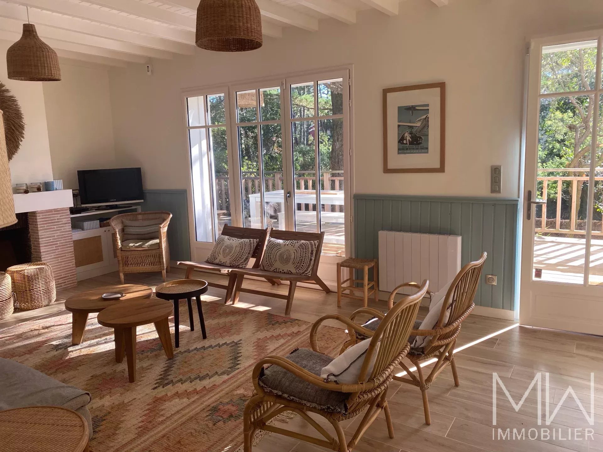RAVISSANTE VILLA A LA POINTE DU CAP FERRET – 10 COUCHAGES