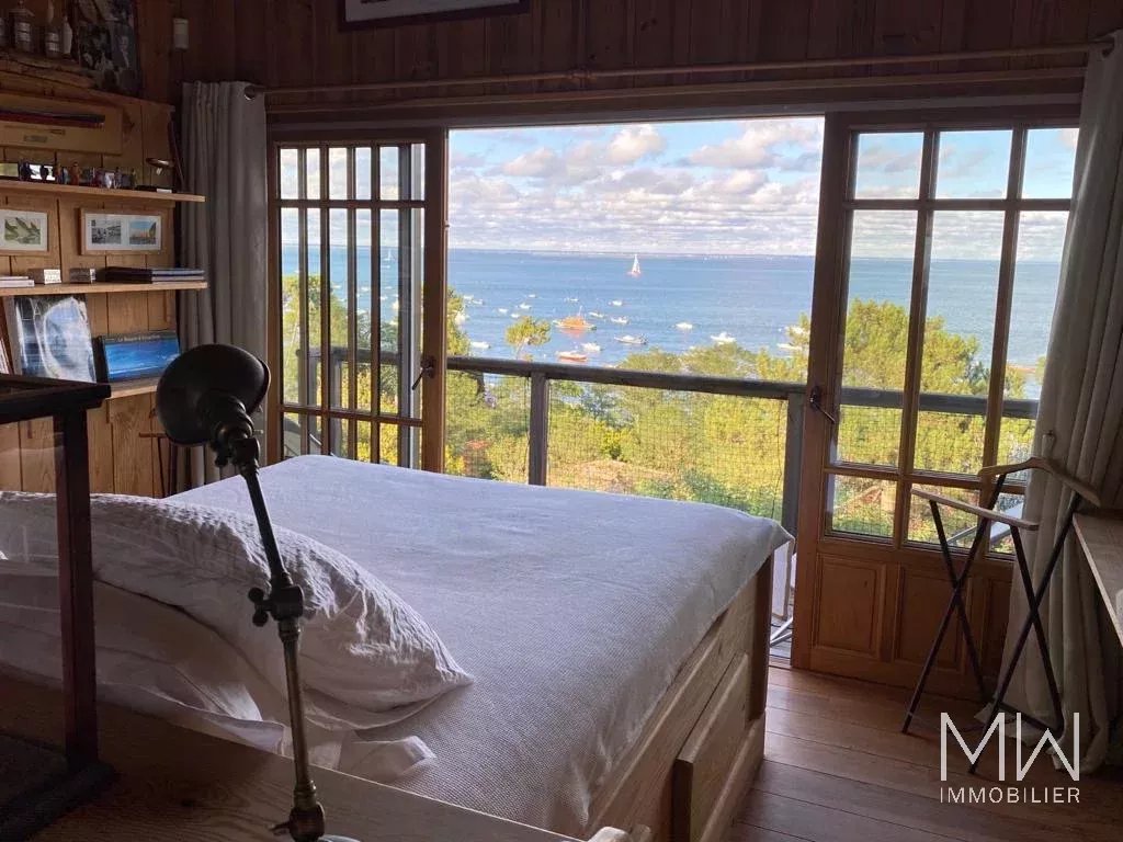 VILLA BOIS AVEC PISCINE ET VUE PANORAMIQUE SUR LE BASSIN – LA VIGNE – 12 PERSONNES