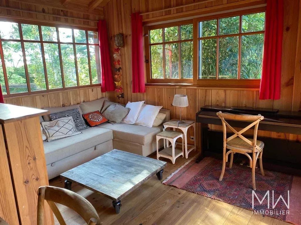 VILLA BOIS AVEC PISCINE ET VUE PANORAMIQUE SUR LE BASSIN – LA VIGNE – 12 PERSONNES
