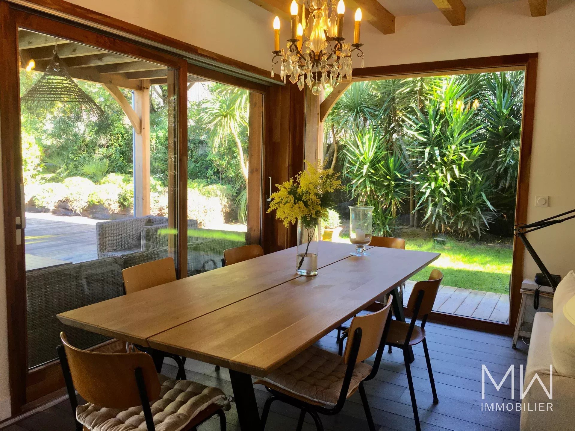 VILLA BOIS AVEC PISCINE – CAP FERRET – 10 COUCHAGES