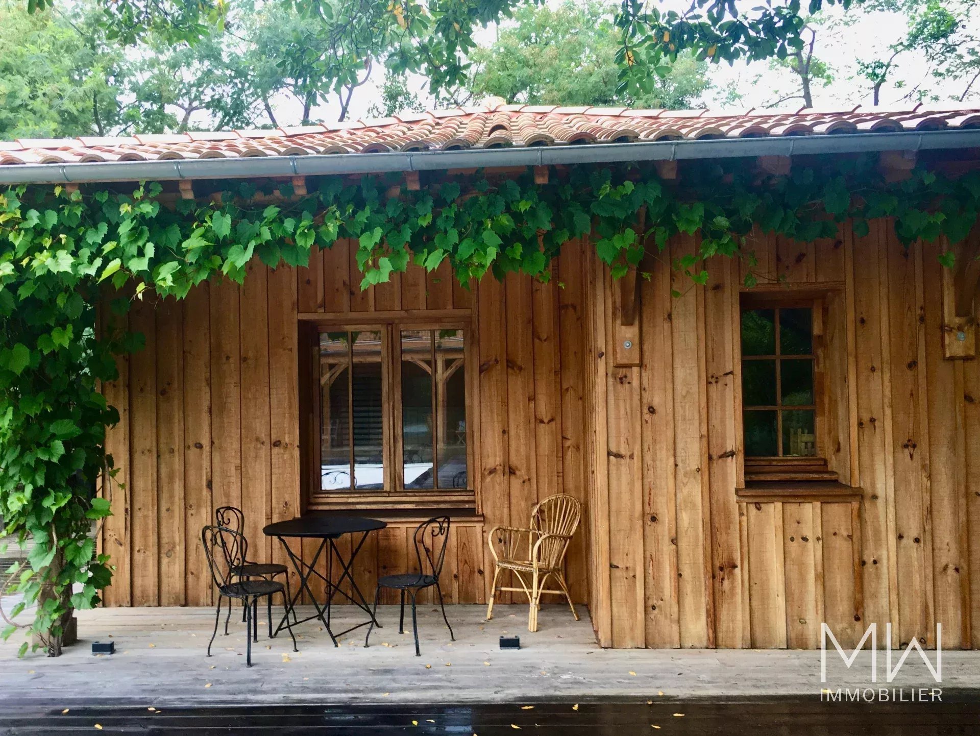 VILLA BOIS AVEC PISCINE – CAP FERRET – 10 COUCHAGES