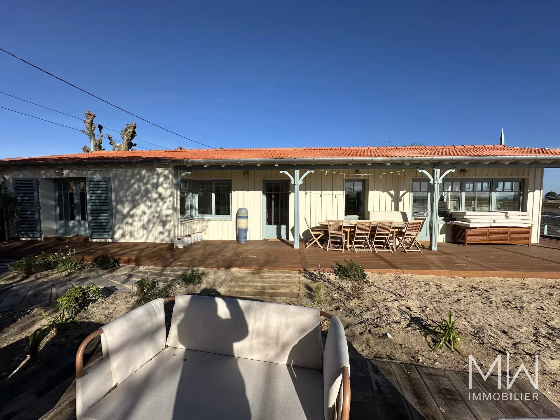 VILLA FACE AU BASSIN – CAP FERRET – 6 COUCHAGES