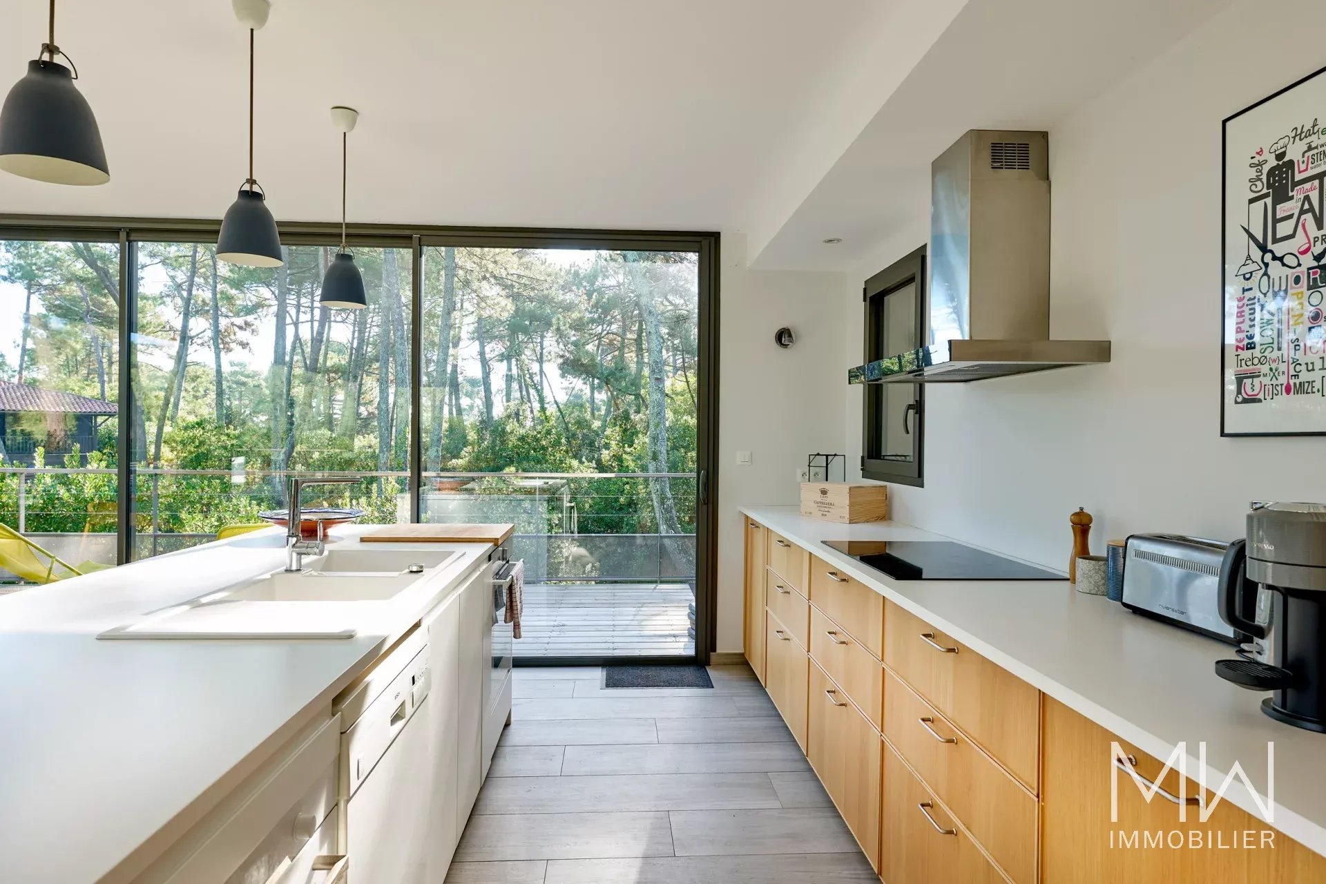 VILLA NICHEE DANS LA PINEDE – CAP FERRET – 8 COUCHAGES